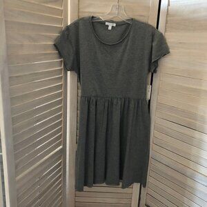NWT Abound Grey Cotton T-Shirt Dress size M #4154-3